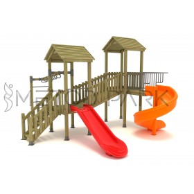 16 A Standard Wooden Playground